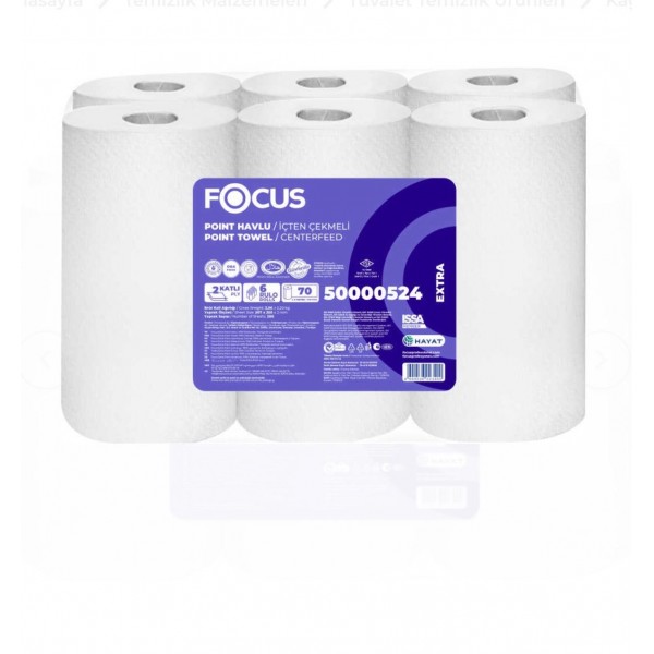 Focus Extra Point İçten Çekmeli Havlu 6 lı - 70 mt