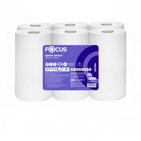 Focus Extra Quick Havlu 6 Lı - 91 Mt