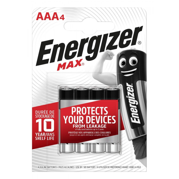 Energizer Max Alkaline AAA İnce Kalem Pil 1.5 V 4 Adet