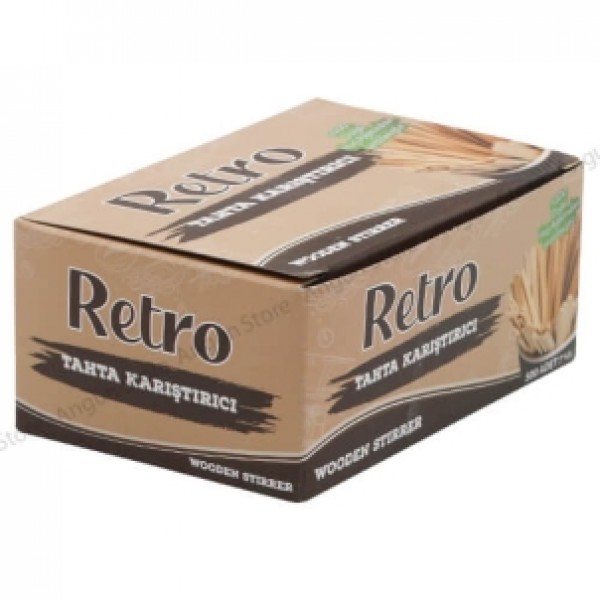 Retro Tahta Karıştırıcı 500 Adet