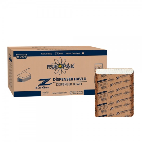 Rulopak Z Katlı Havlu 200 Yaprak 12 Adet