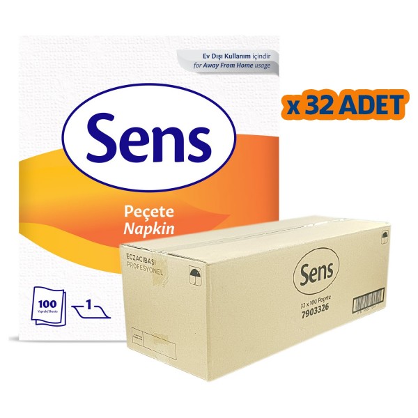 Eczacıbaşı Sens Peçete 22x26,5 cm 100'lü x 32 Paket