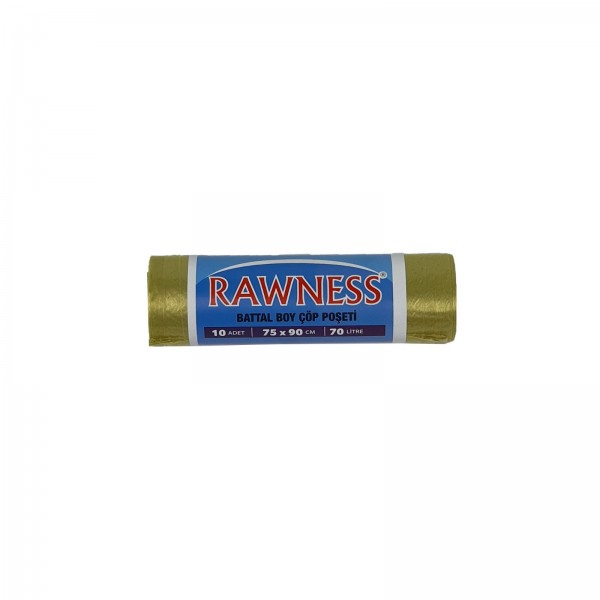 Rawness 75x90 Battal Boy Çöp Poşeti 300 GR Sarı