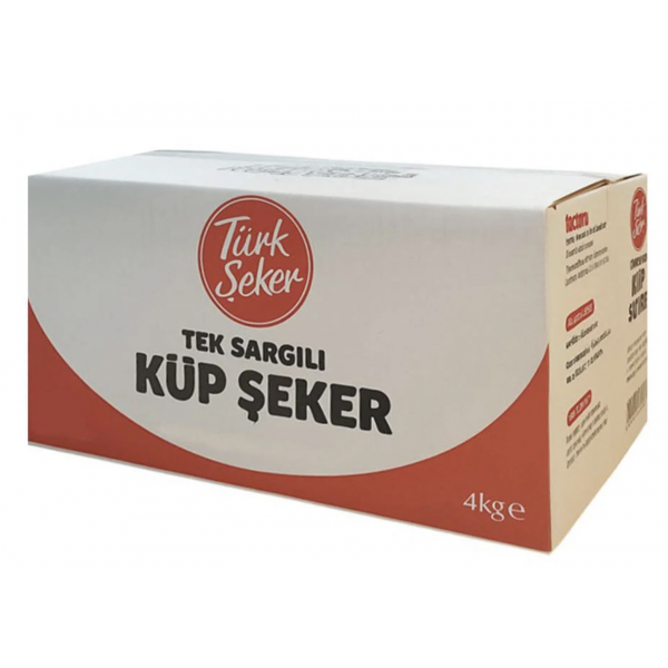 Türk şeker Tek Sargılı Küp Şeker 4 Kg