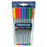 Pensan Triball Tükenmez Kalem 1mm 8'li Karışık Renk