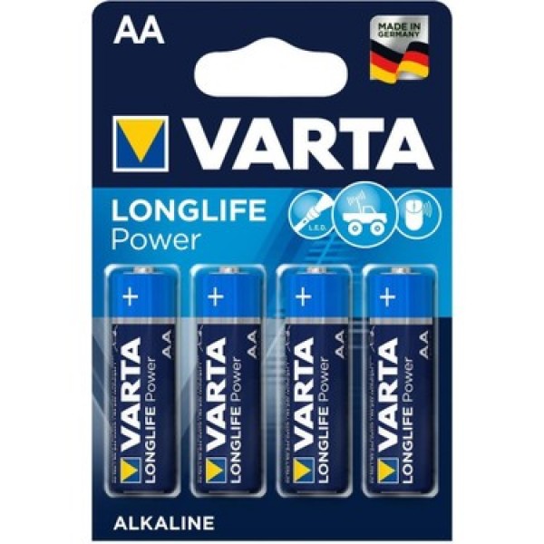 Varta Longlife Power Alkaline AA Kalem Pil 4 Adet