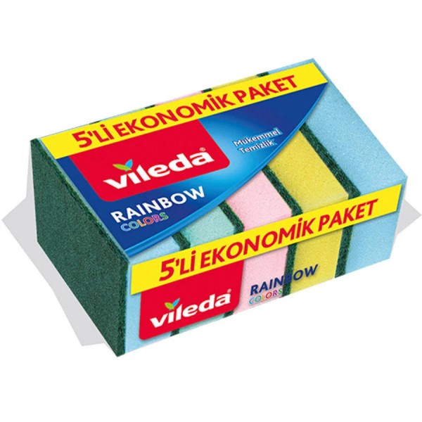 Vileda Düz Bulaşık Süngeri - 5 Adet