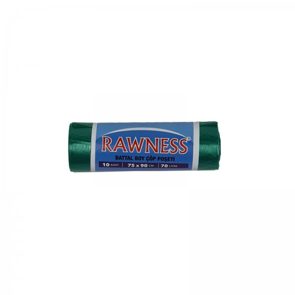 Rawness 75x90 Battal Boy Çöp Poşeti 300 GR Yeşil